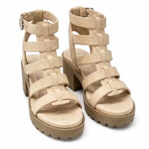 Dirty Laundry Beige Strappy Sandals